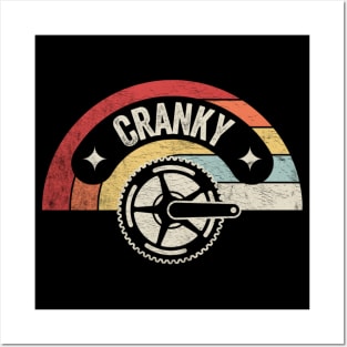 Cranky Funny Bike Bicycle Biking Bike Lover Gift Cyclist Gift Bicycle Lovers Posters and Art